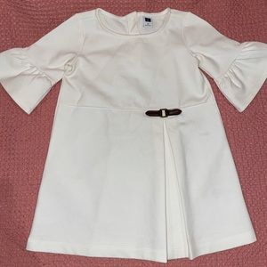 Janie and jack white/cream dress size 2